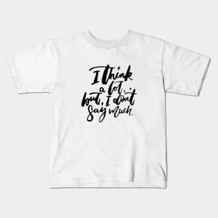 I Think A Lot - Anne Frank Kids T-Shirt